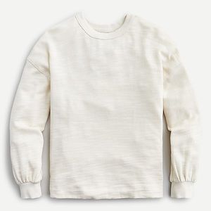 NWT J. Crew puff sleeve sweatshirt